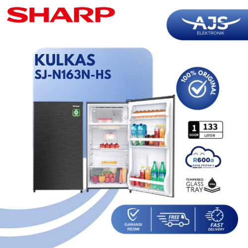 SHARP SJ-N162N HS Kulkas 1 Pintu SJ N162N HS SJN 162 NHS SJ N162/ SJ-N163N-HS 163 NHS