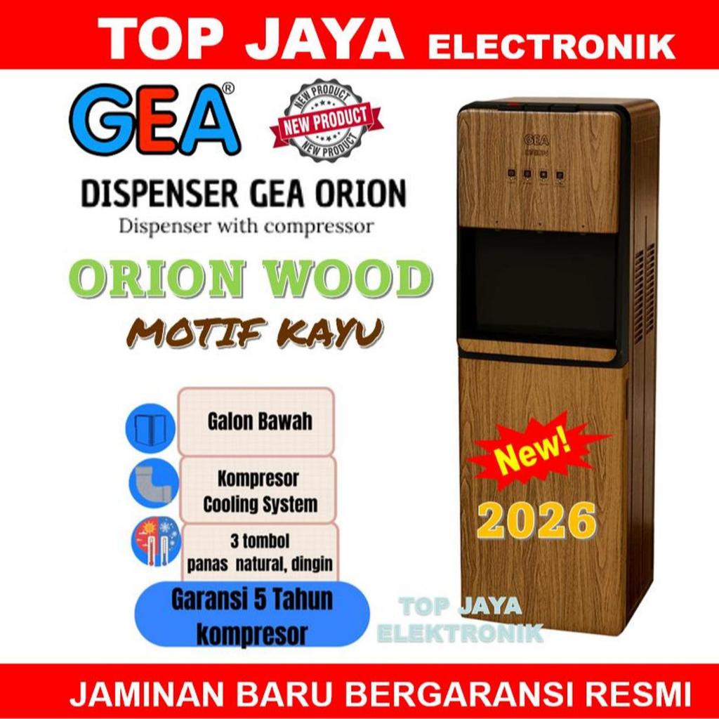 DISPENSER GALON BAWAH GEA ORION 3 KRAN COMPRESOR/DISPENSER GALON BAWAH 3 KRAN GEA ORION