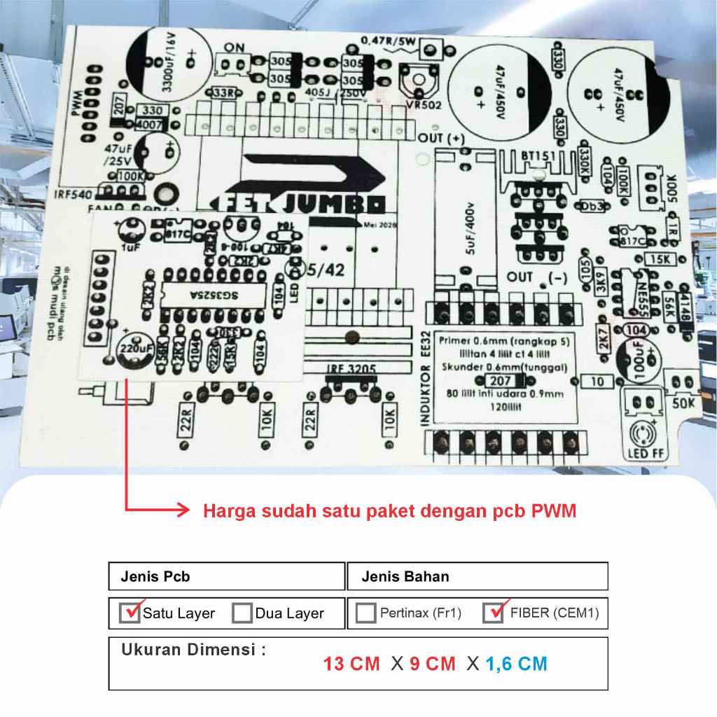 Pcb inv-pdc 2 Mosfet + FF