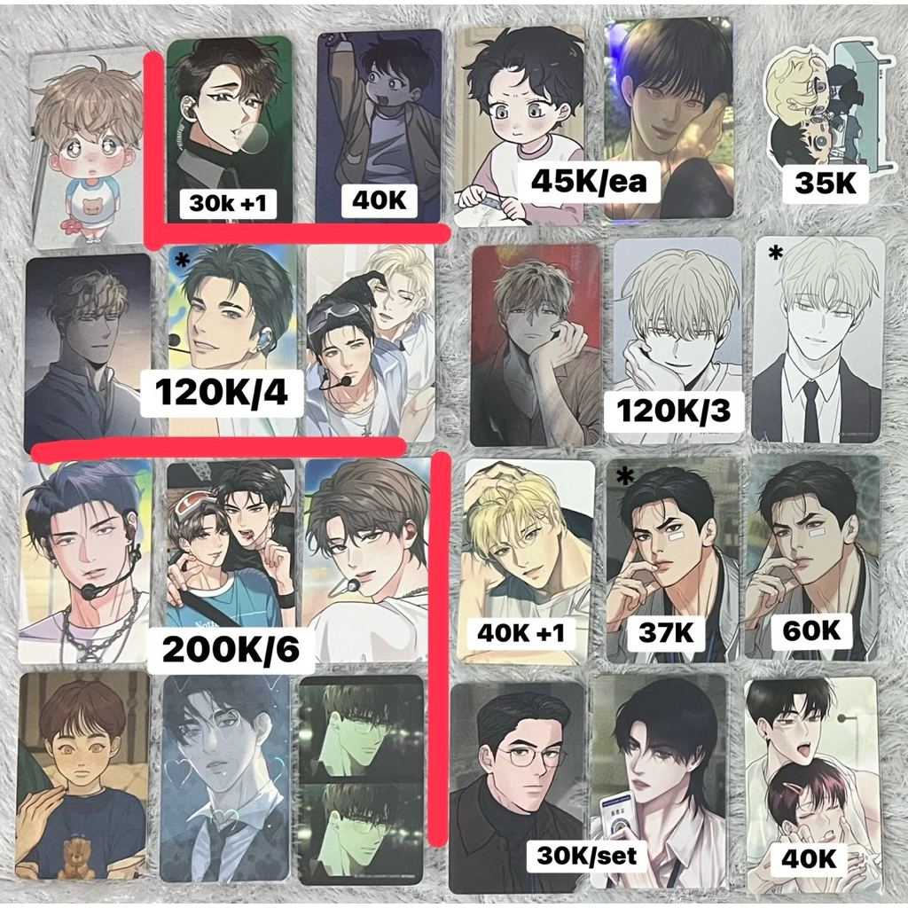 photocards bl lezhin bomtoon sg’26, backlight, lebom, jinx, checkmate, happy twogether, nerd project