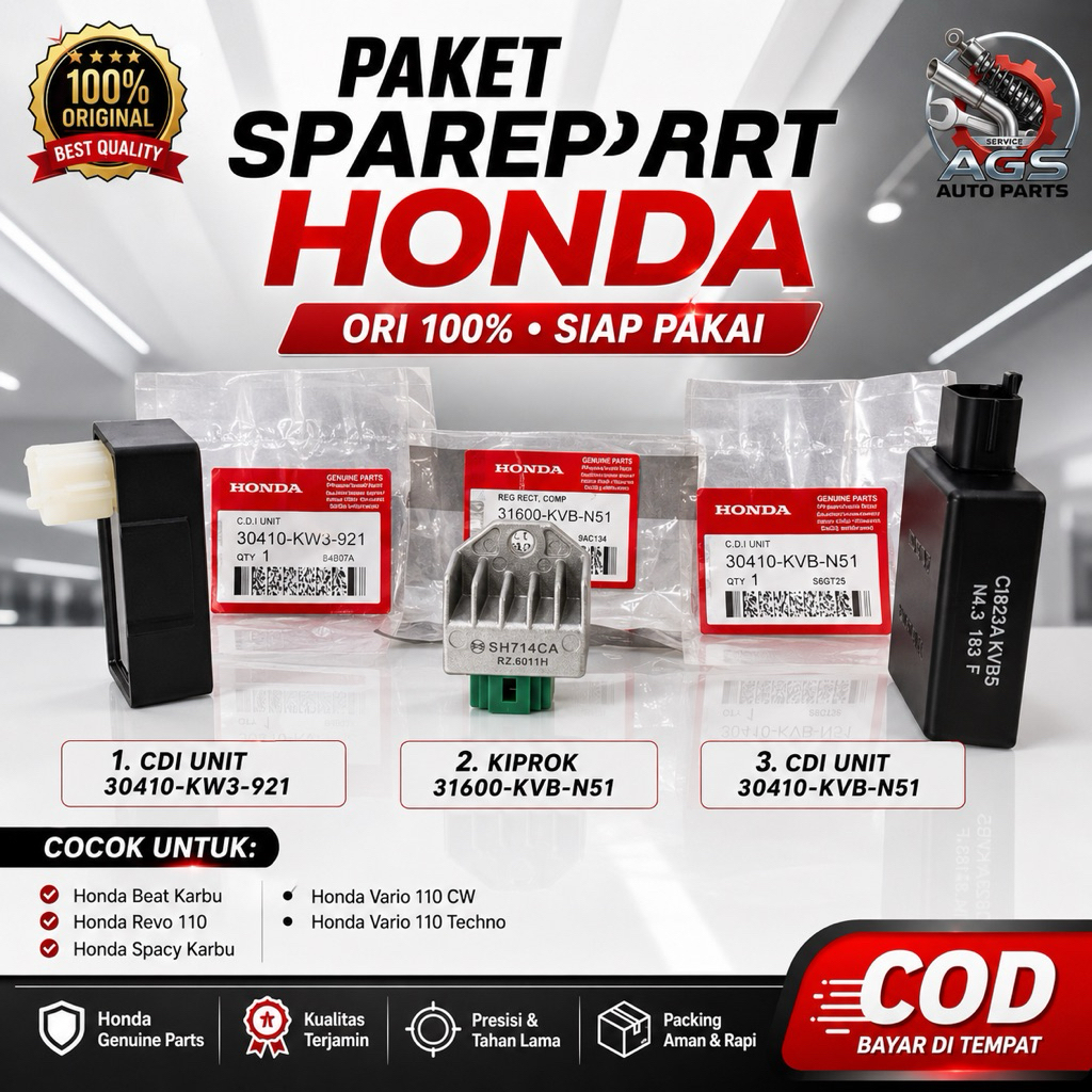 kiprok +CDI ORIGINAL Untuk Honda vario 110 karbu/techno revo 110