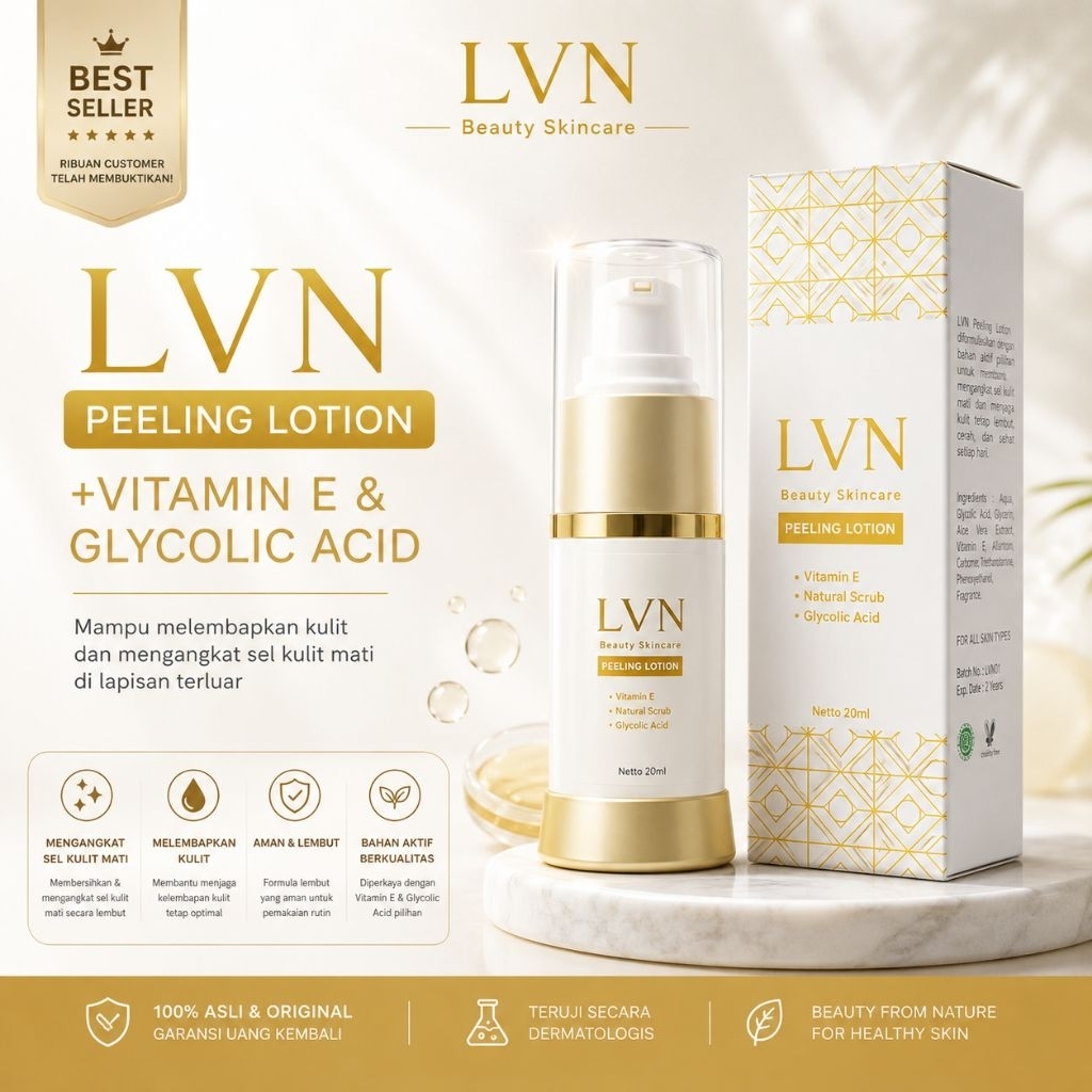 Lavanaya Beauty Skincare Series LVN Peeling Lotion+Vitamin E Original BPOM
