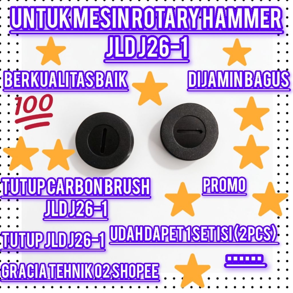 TUTUP CARBON BRUSH JLD J26-1 MESIN ROTARY HAMMER JLD J26-1 TUTUP CARBON BRUSH JLD J26-1 PROMO