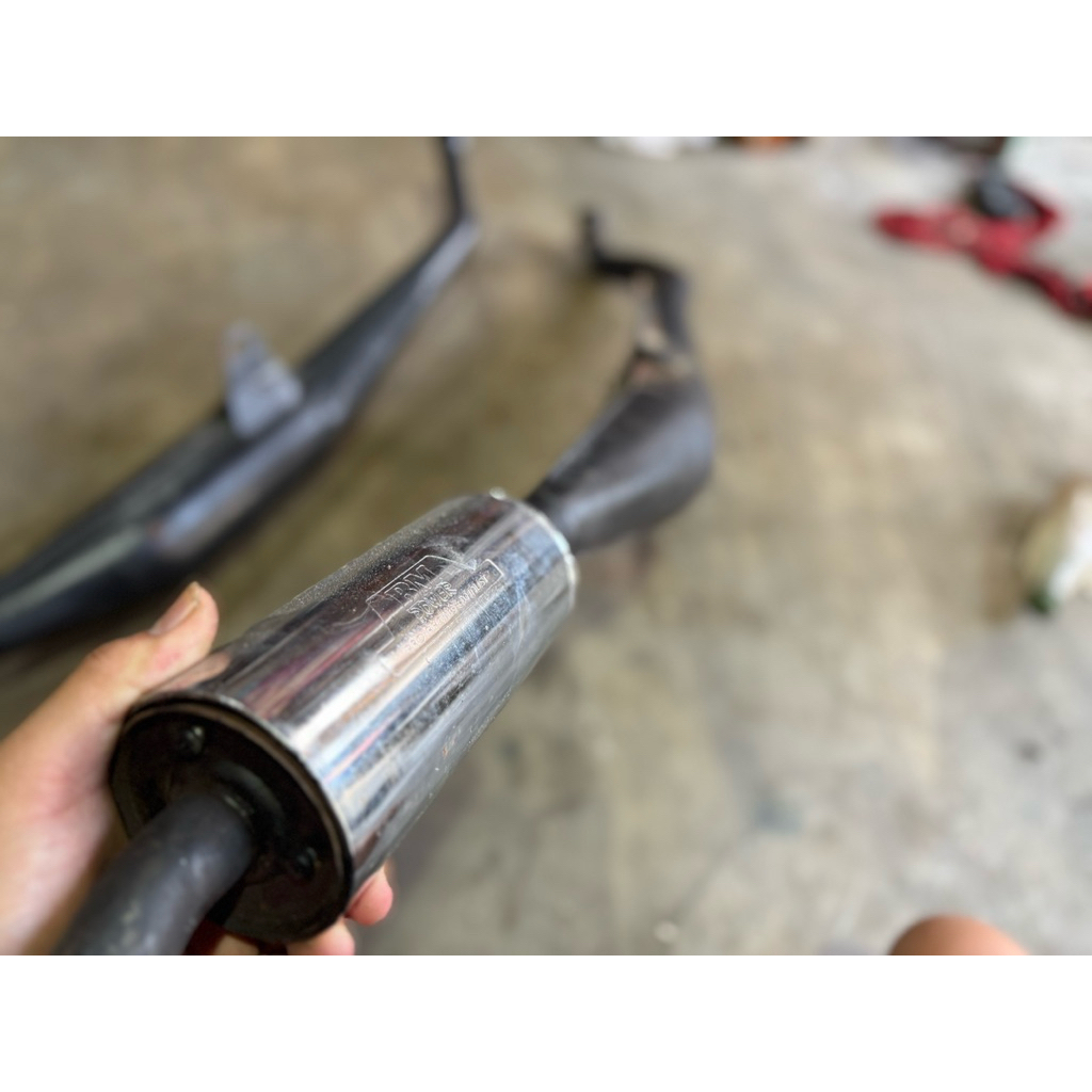 knalpot yamaha fizr/ss2 BM power pro racing exhaust original malaysia bm002&bm003