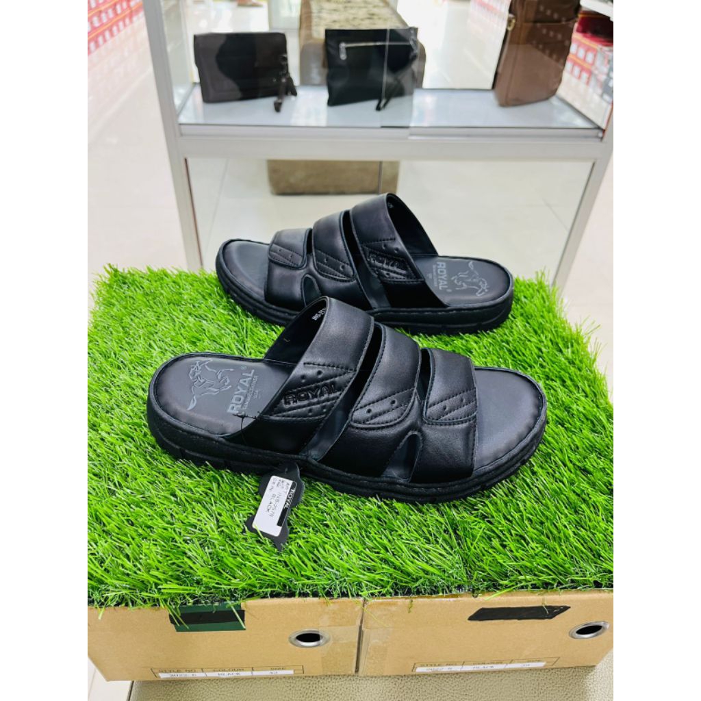 sandal  royal kulit sapi asli sol tapak tebal