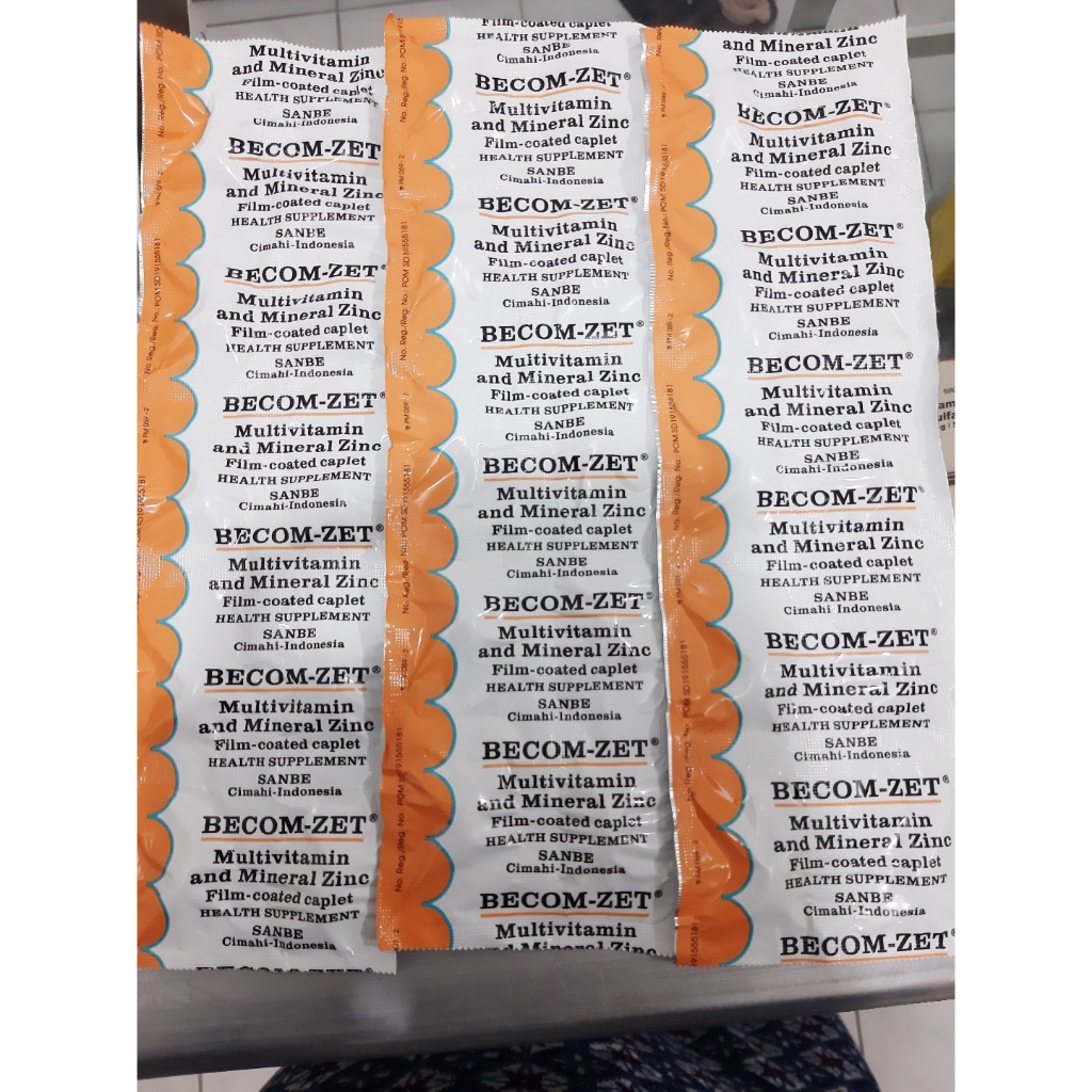 BECOM ZET KAPLET MULTIVITAMIN 10' | BECOM ZET MULTIVITAMIN