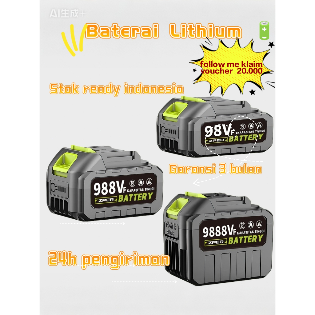 ZPER Bor Baterai Makita For Lithium Tools Batre Impact Baterai