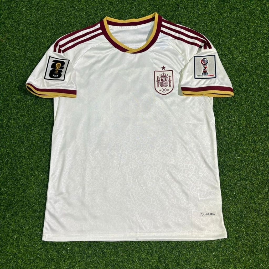 JERSEY BOLA SPANYOL AWAY FULL PATCH PIALA DUNIA 2026 TOP QUALITY