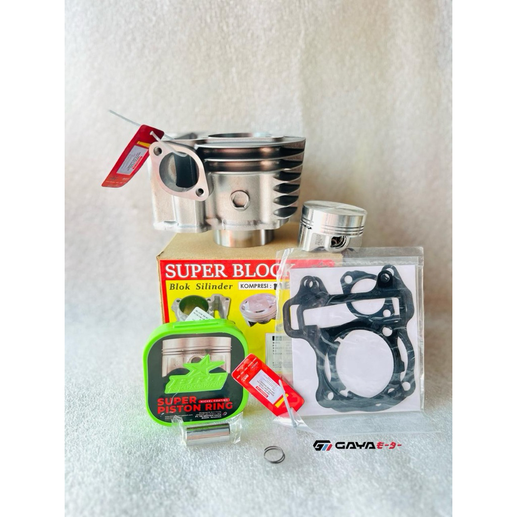 BLOK BRT BORE UP BEAT KARBU SCOPPY KARBU SPACY KARBU 54.5 / 54.50mm CYLINDER BLOK IRON BRT PISTON BI