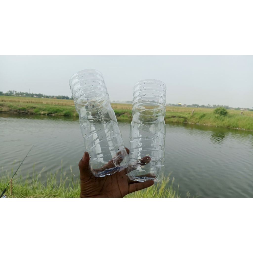 BOTOL AQUA POTONG UNTUK IKAN CUPANG TINGGI 24 CM KONDISI BERSIH DAN SIAP PAKAI 100% GARANSI