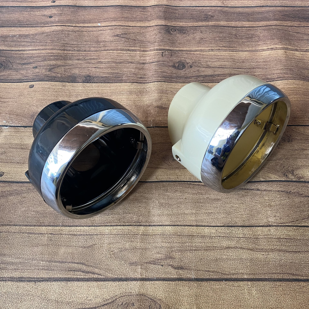 Batok Set Ring Lampu Depan Gl100 Gl125 Gl 100 125 Bulat Style 79 1979 JH125 Gading Mentah