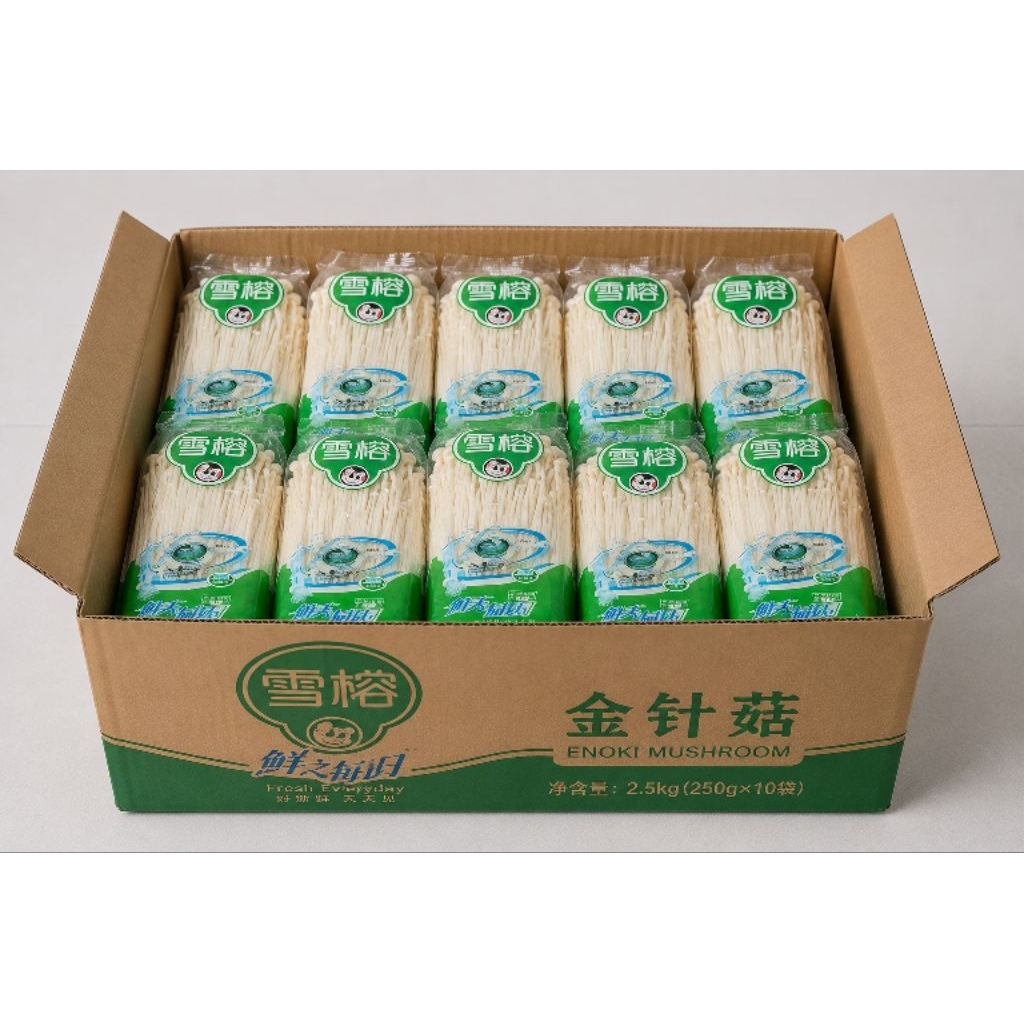 Jamur Enoki 1 Dus ( 50 pcs )