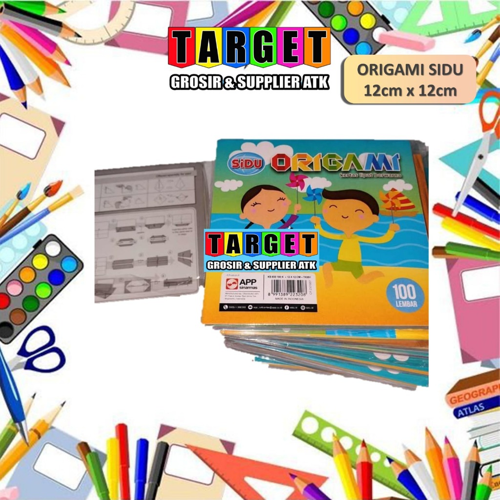 KERTAS ORIGAMI / ORIGAMI / KERTAS LIPAT BERWARNA
