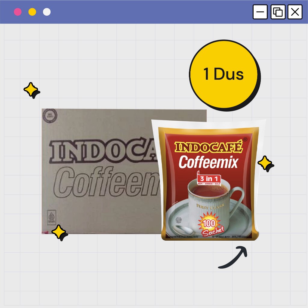 Indocafe Coffeemix 1 Dus isi 5 Bag