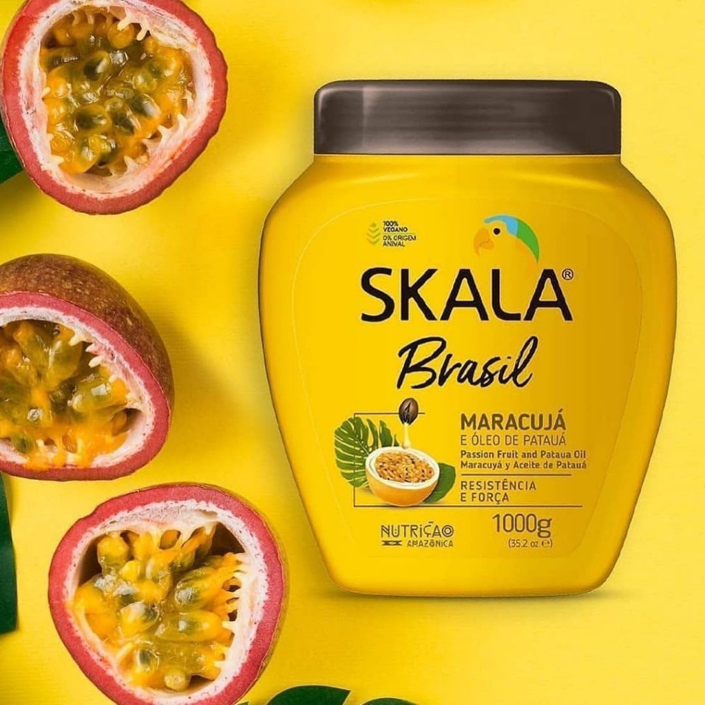 [1000g] Skala Brasil Hair Conditioner & Treatment Cream - Maracuja - Markisa