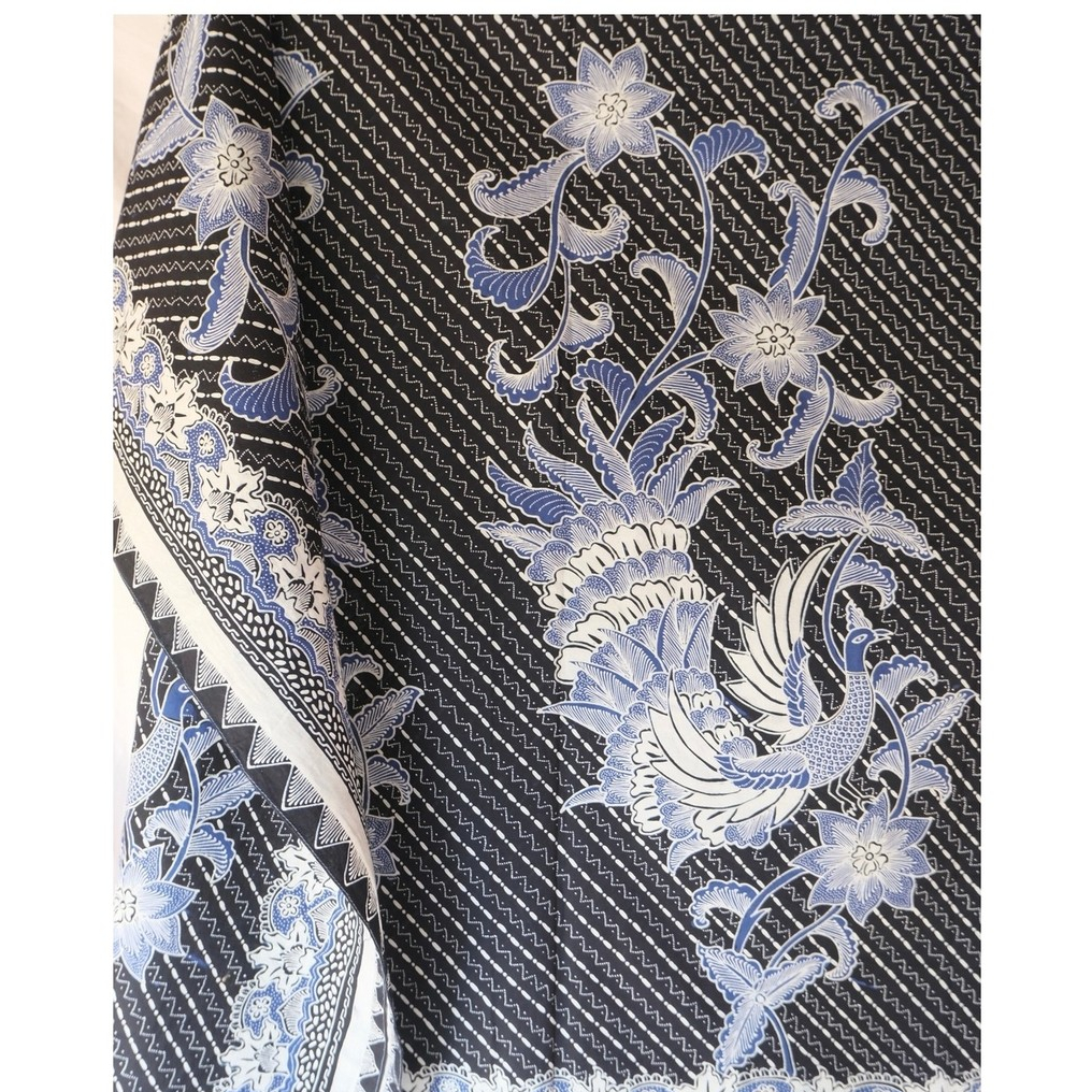 Kain Batik Tulis Indigo Warna Alam Babar Solo - Motif Peksi Hong