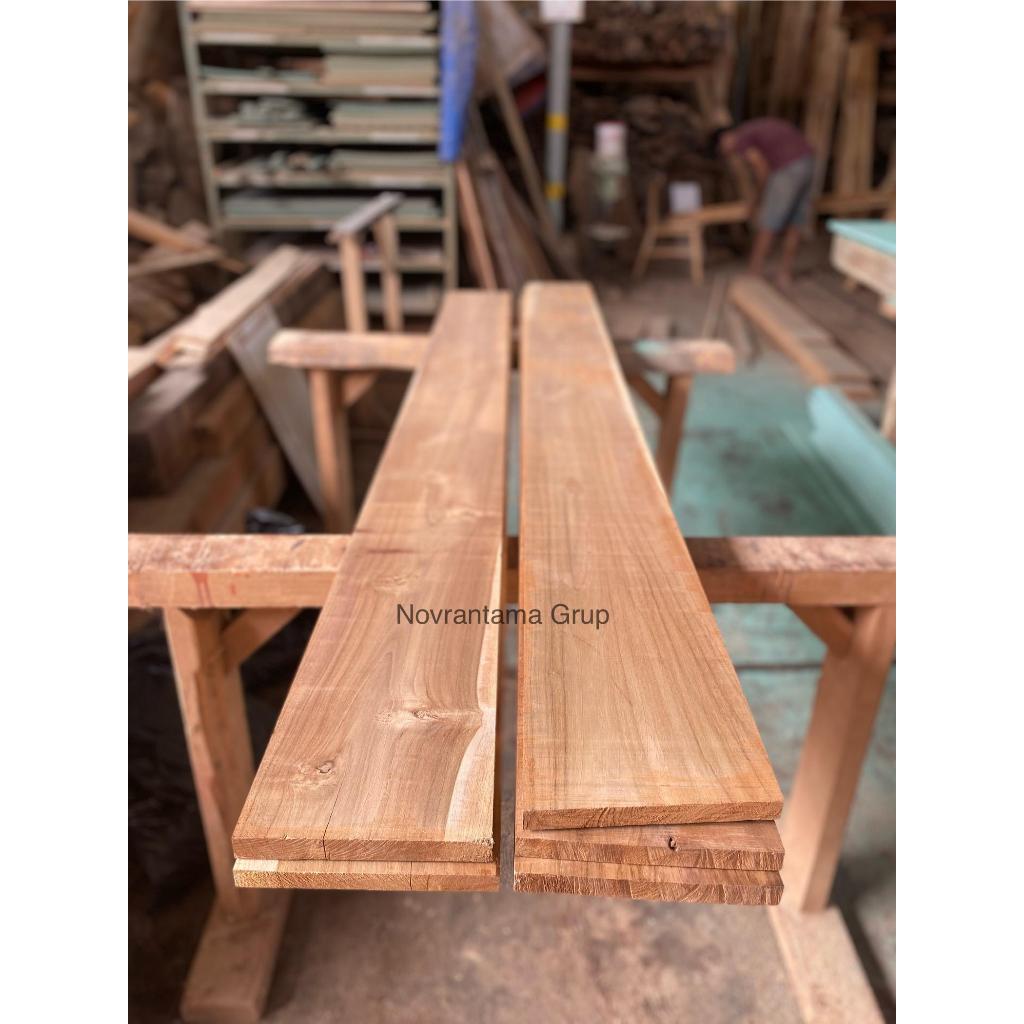 papan jati perhutani TPK 20mm x 150mm x 1000mm / Kayu jati perhutani TPK 2x15x100cm / papan kayu jat