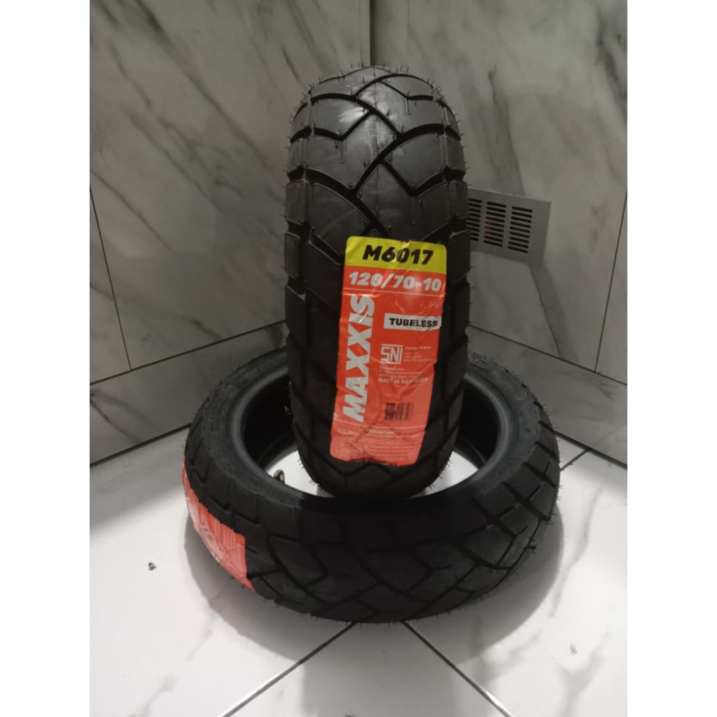 BAN TUBELESS MAXXIS 120/70 - 10 BAN VESPA BELAKANG