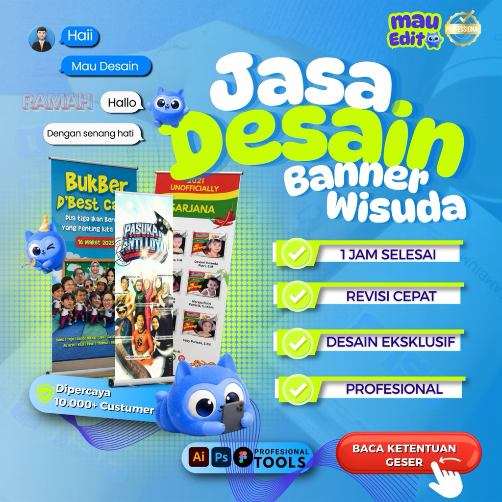 JASA DESAIN BANNER WISUDA / SEMPRO GEN Z BANNER SIDANG DLL