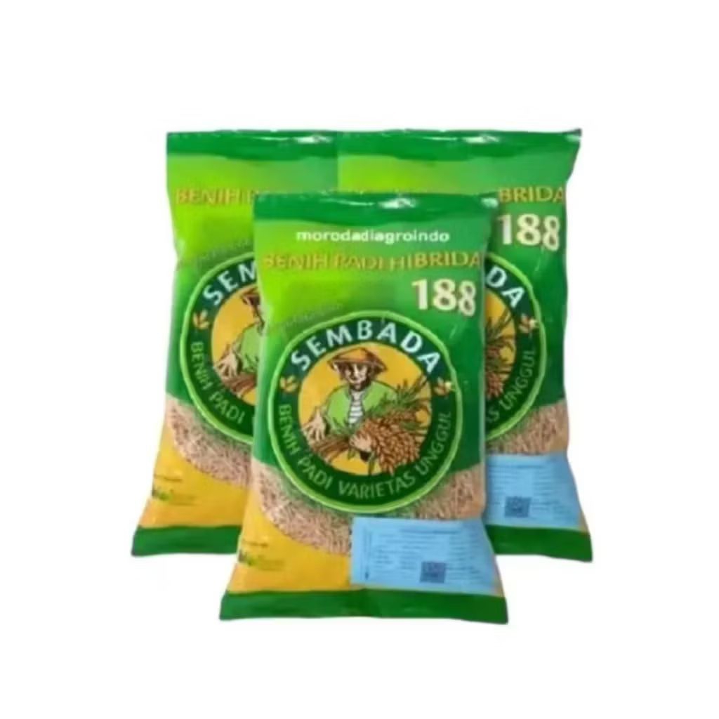 BENIH PADI HIBRIDA SEMBADA 188 100% ORIGINAL KEMASAN 1KG