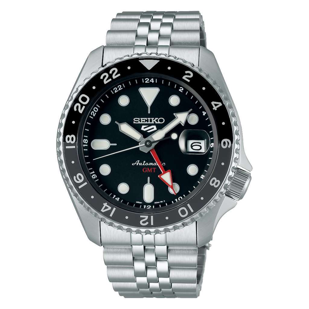 Seiko 5 Sports GMT SSK001K1 Jam Tangan Automatic GMT SKX Black Original