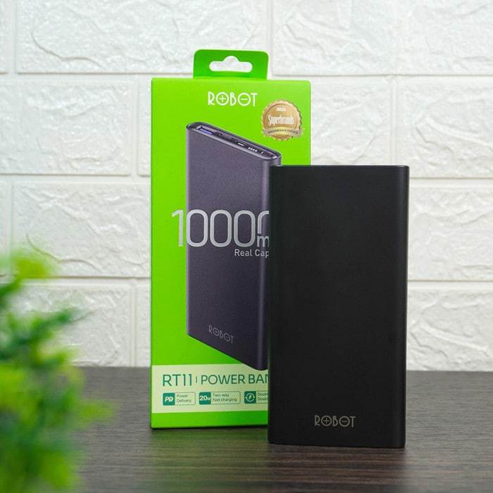 POWERBANK ROBOT RT11 HITAM | TERLARIS