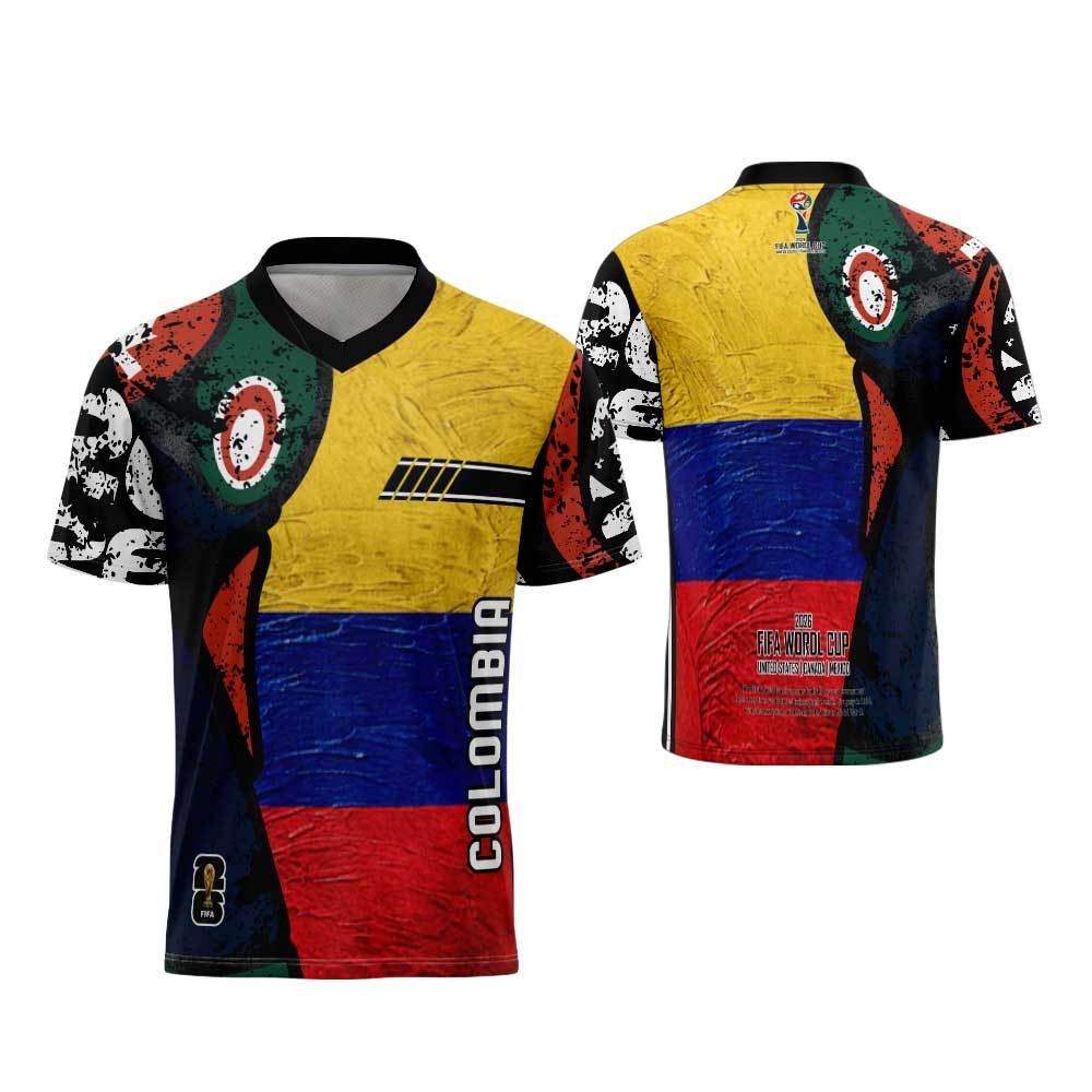 Kaos Jersey Olahraga Colombia  Fullprint