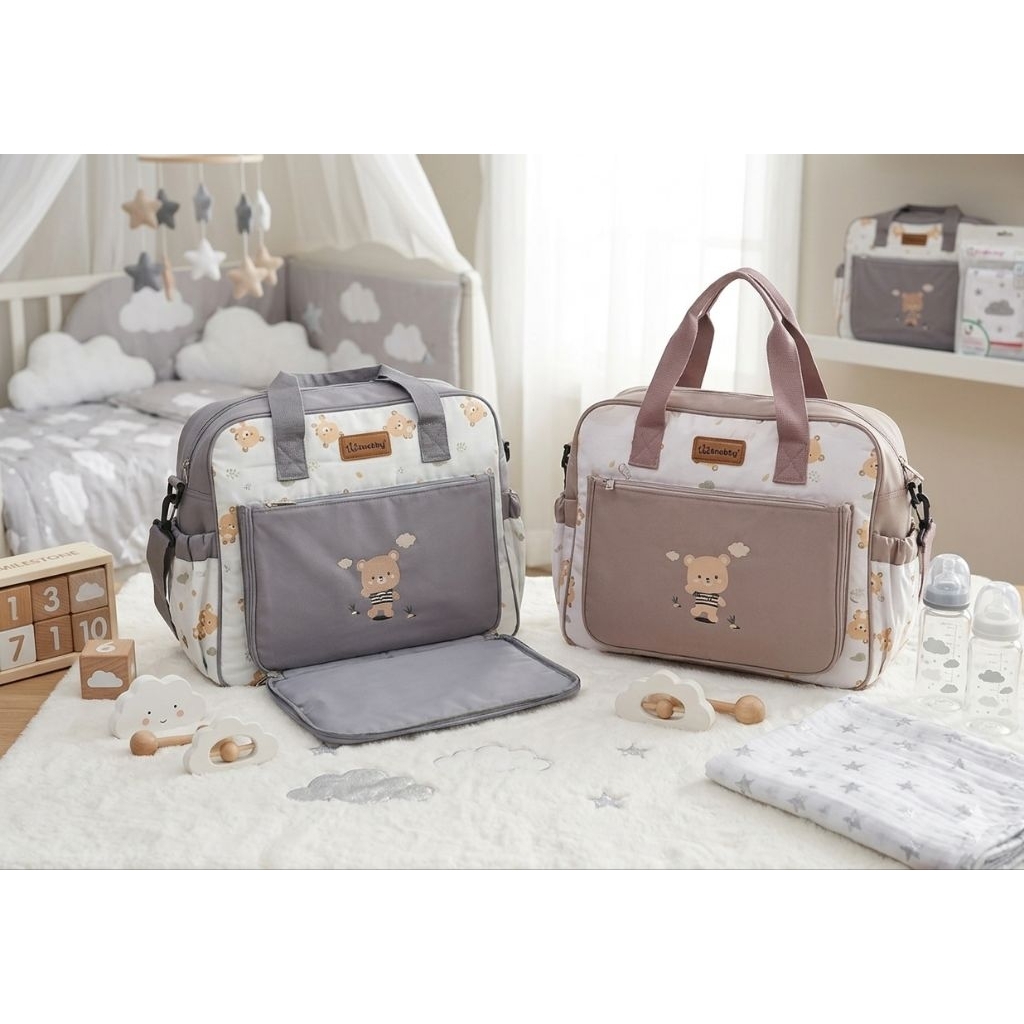 SNOBBY TAS BAYI BESAR GRIZZLY/SNOBBY TAS BAYI KECIL GRIZZLY SERIES