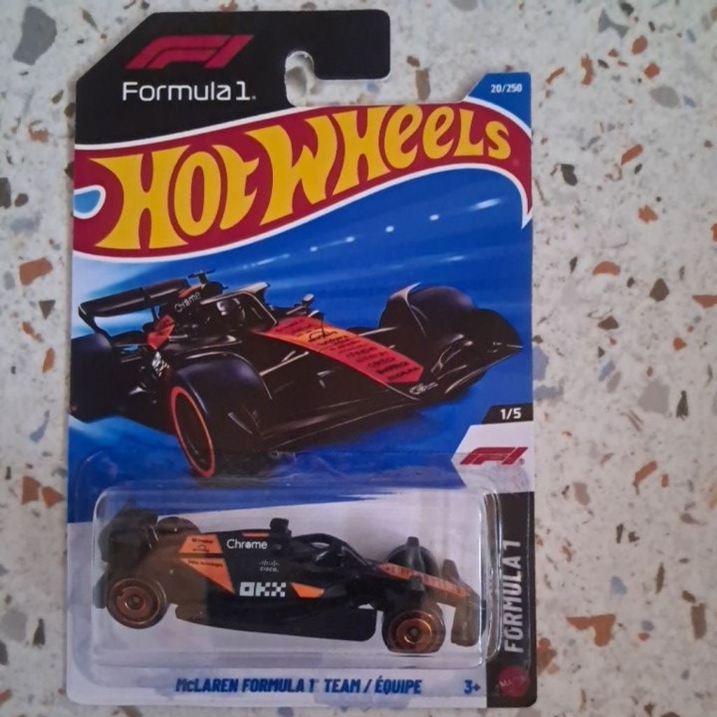 hotwheels f1 custom card mclaren team