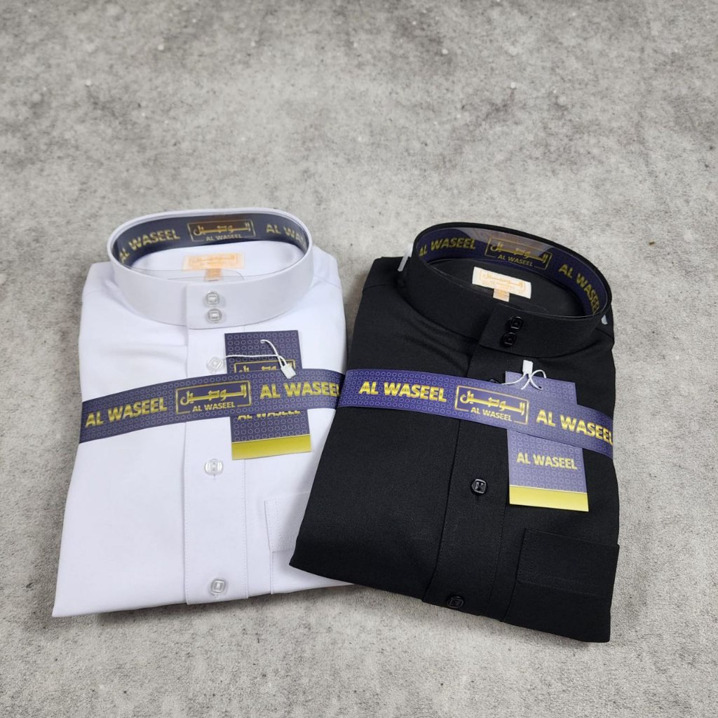 Jubah Terbaru Al Waseel Woll Lengan Panjang Non Manset / Jubah Al Waseel Woll