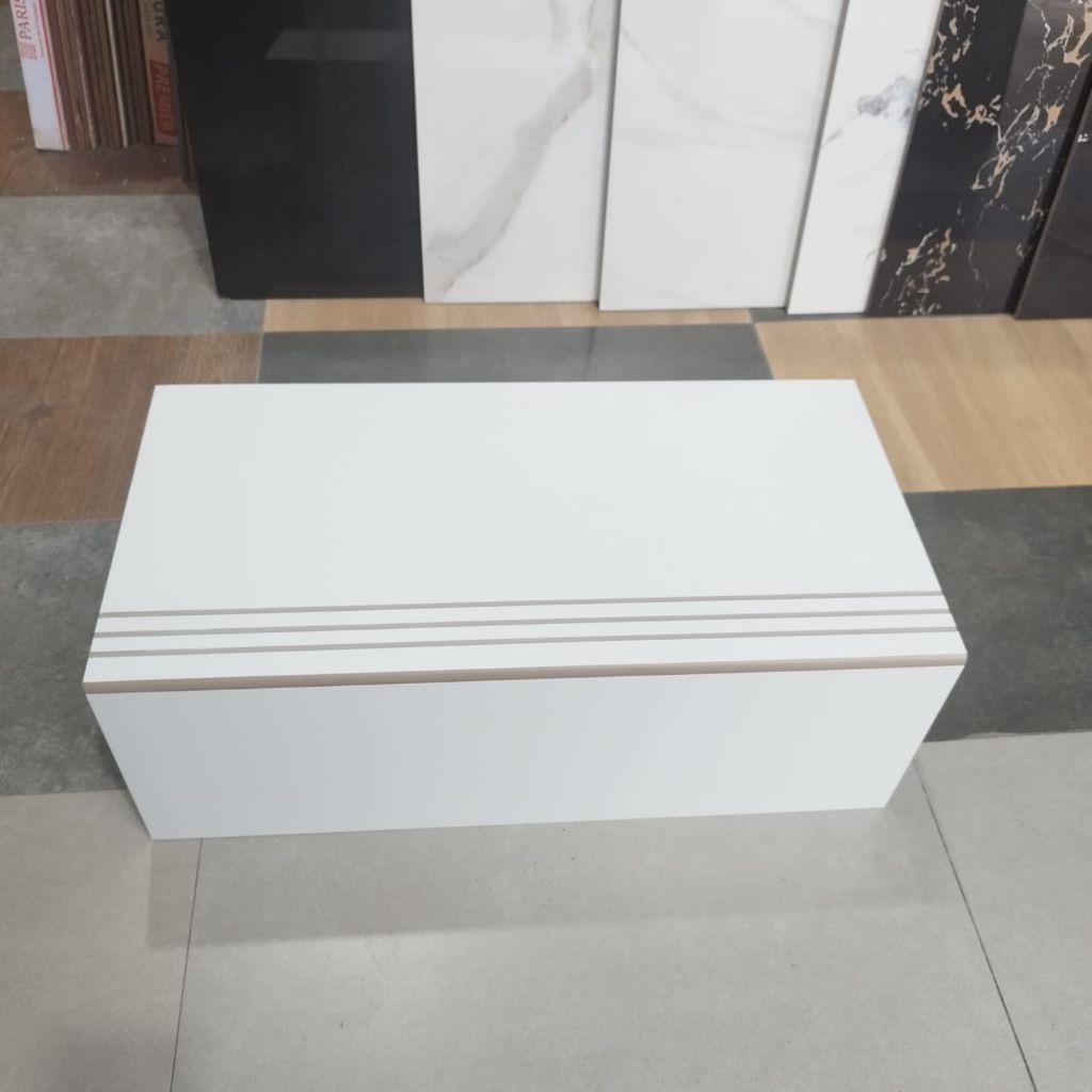 Granit tangga putih polos Matt ukuran 30x60 20x60