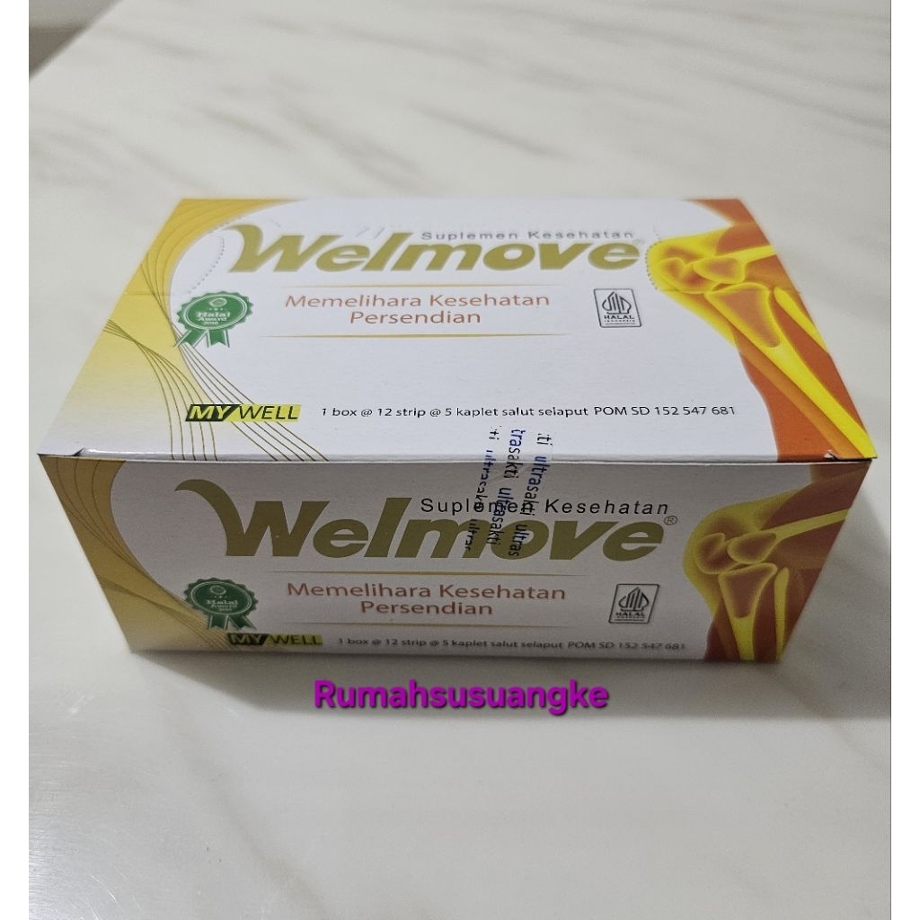 Welmove 1 box @60 kaplet suplemen kesehatan persendian