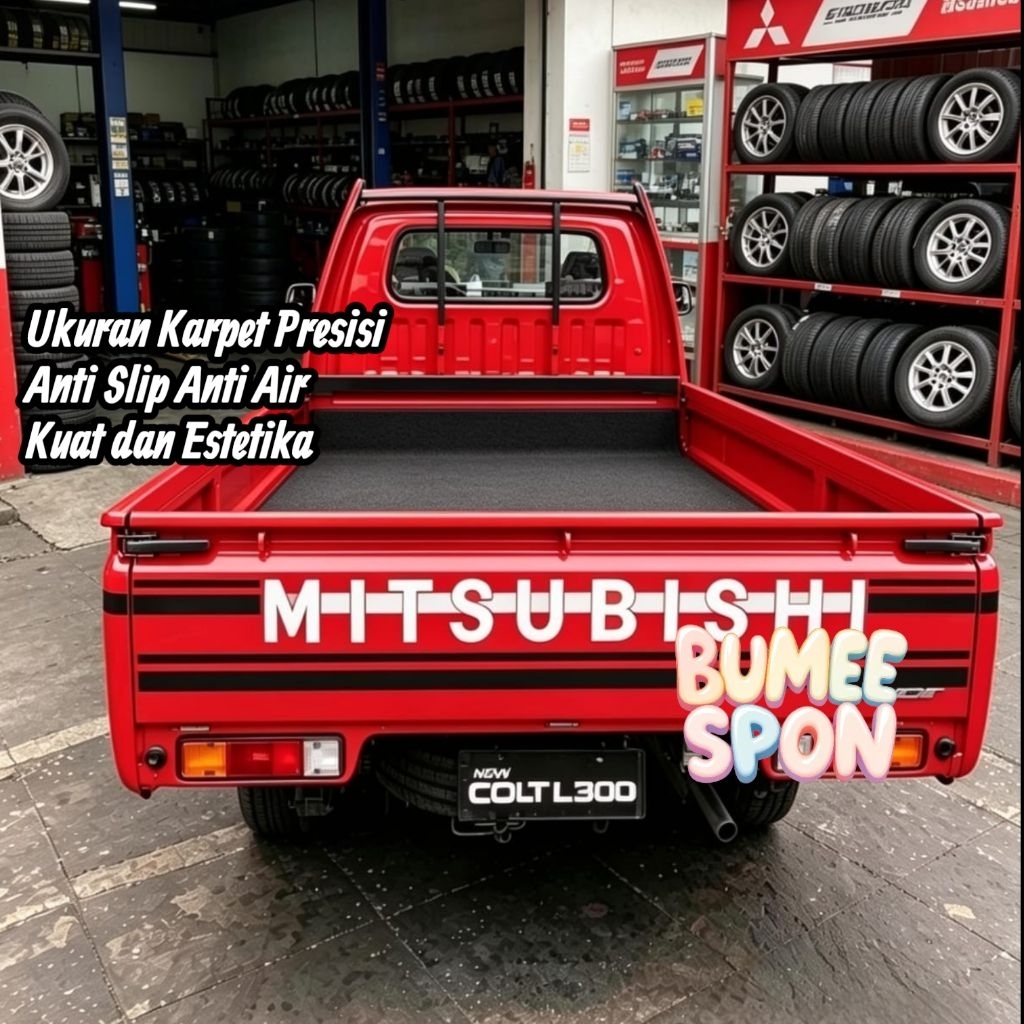 Karpet Bak Mobil Pick Up Mitsubishi L300Full Lembaran Bahan Spon Eva Premium Anti Slip / Kuat / Teba