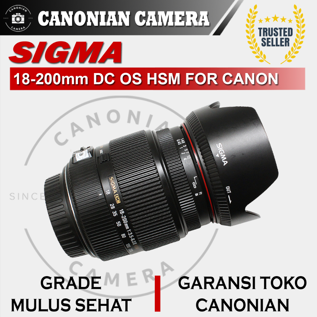 Lensa Sigma 18-200mm DC OS HSM For Canon DSLR