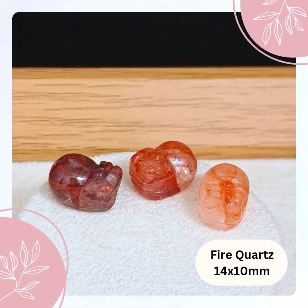 Spacer Pixiu Mini (Charm Beads) Natural Crystal | Aksesori Gelang Premium