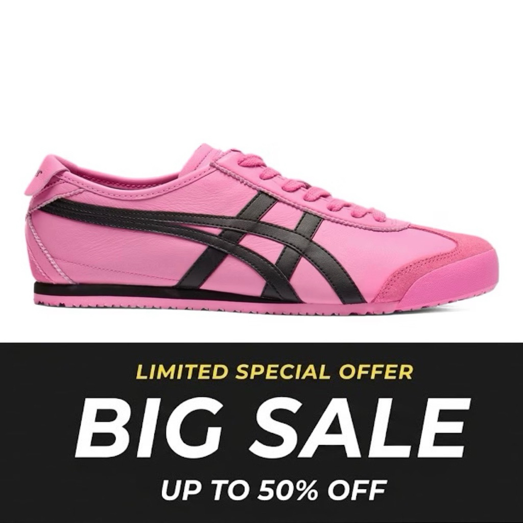 Onitsuka Tiger Original Mexico 66 Pink Black Sneakers women’s