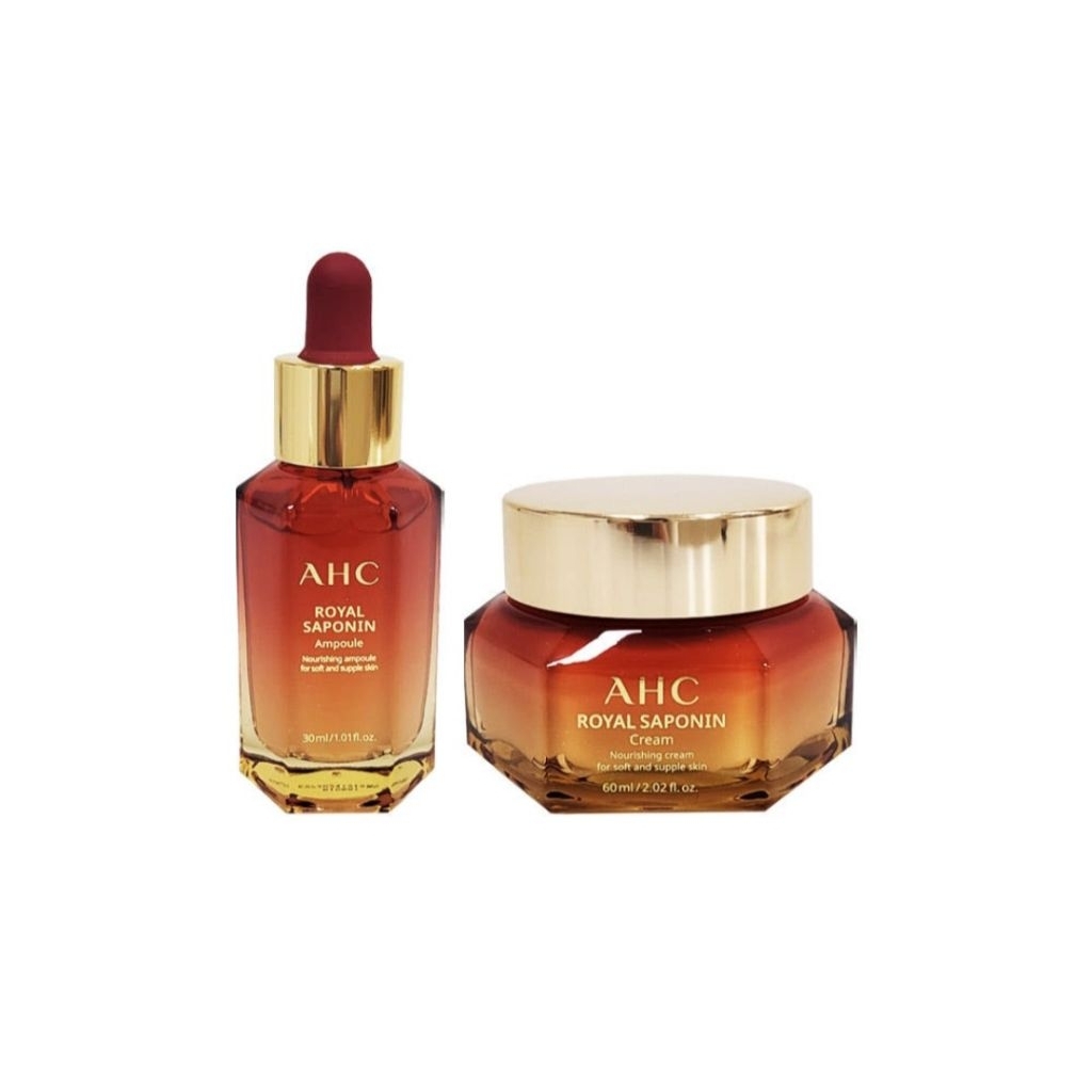 AHC Royal Saponin Set [ Ampoule 30ml + Cream 60ml ]