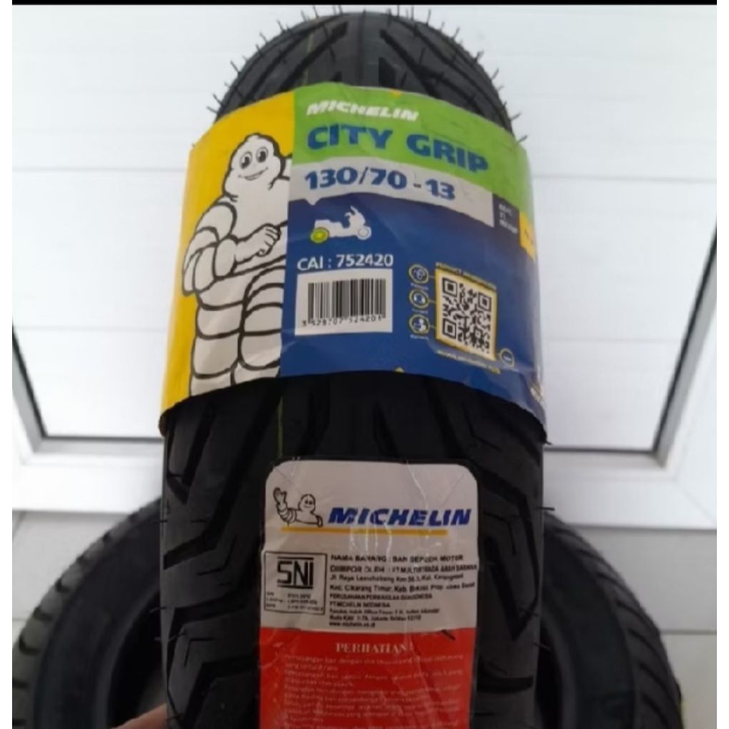 BAN BELAKANG NMAX, ADV, PCX160 MICHELIN CITY GRIP 130/70-13 MC REINF 63 P TUBELESS
