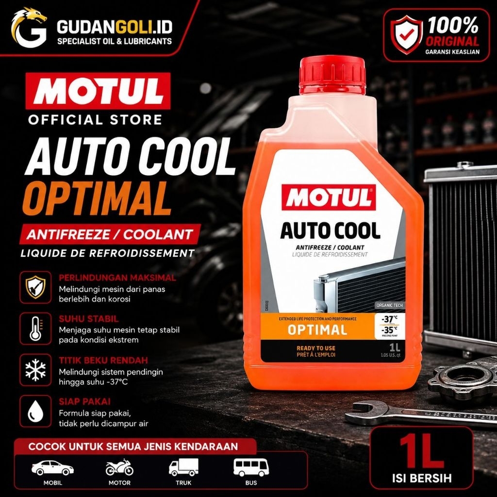 Coolant Radiator Motul Motocool Expert 1L Original Cairan Pendingin Motor