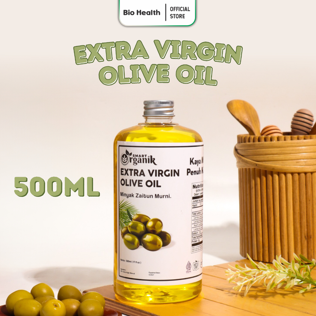 EXTRA VIRGIN OLIVE OIL MINYAK ZAITUN MURNI SEHAT HALAL MPASI ANAK - SMART ORGANIK