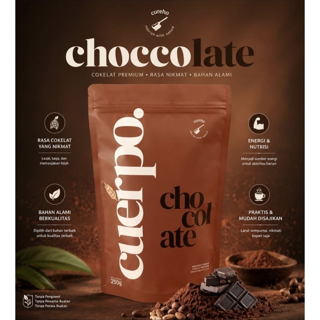 Cuerpo Susu Cokelat High Protein & High Calorie