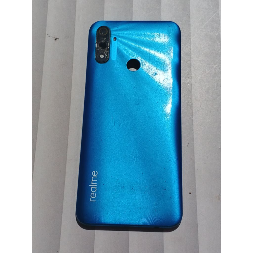 Beckdoor tutup belakang minus kaya di poto Realme C3 original copotan asli biru