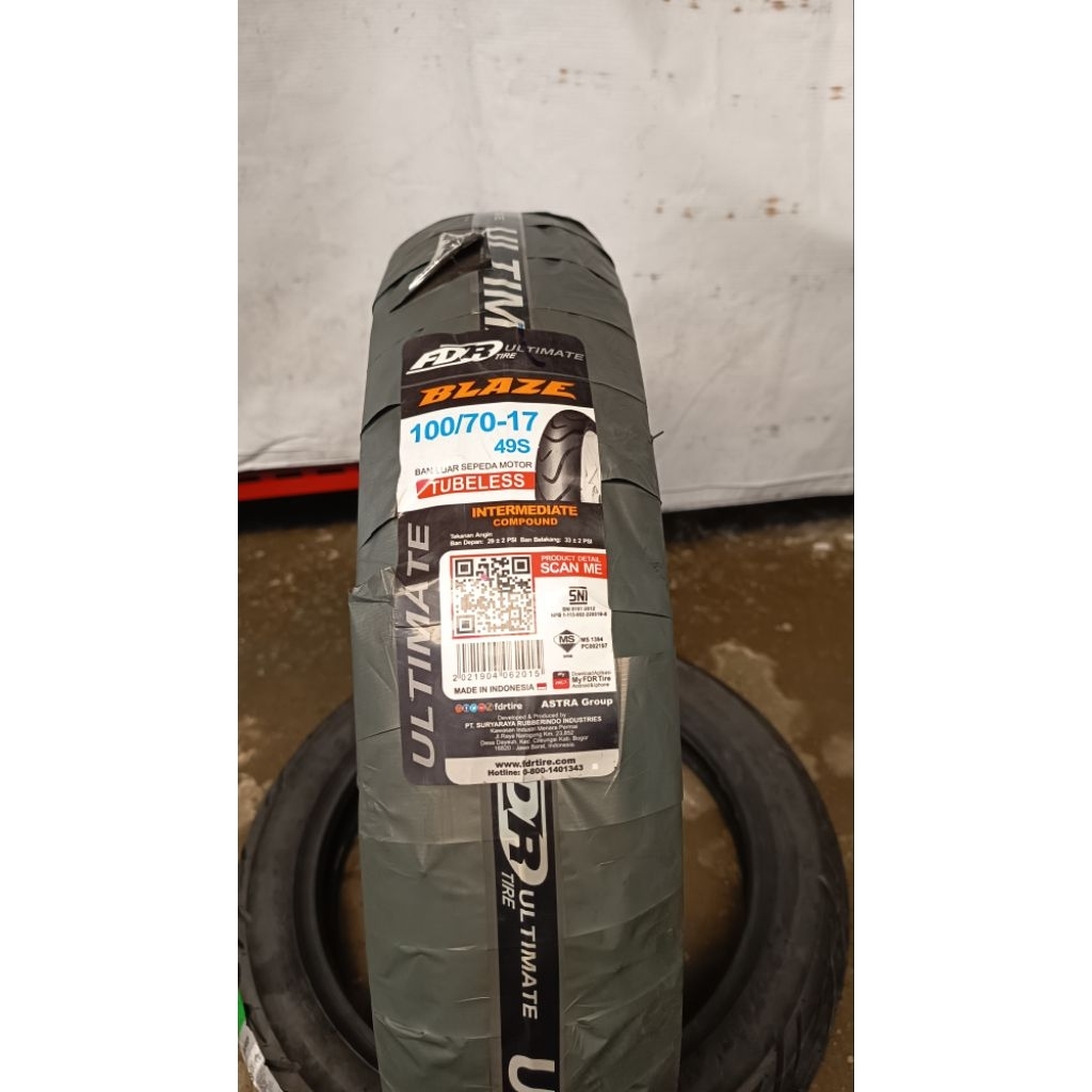 Ban FDR 100/70-17 tubeless