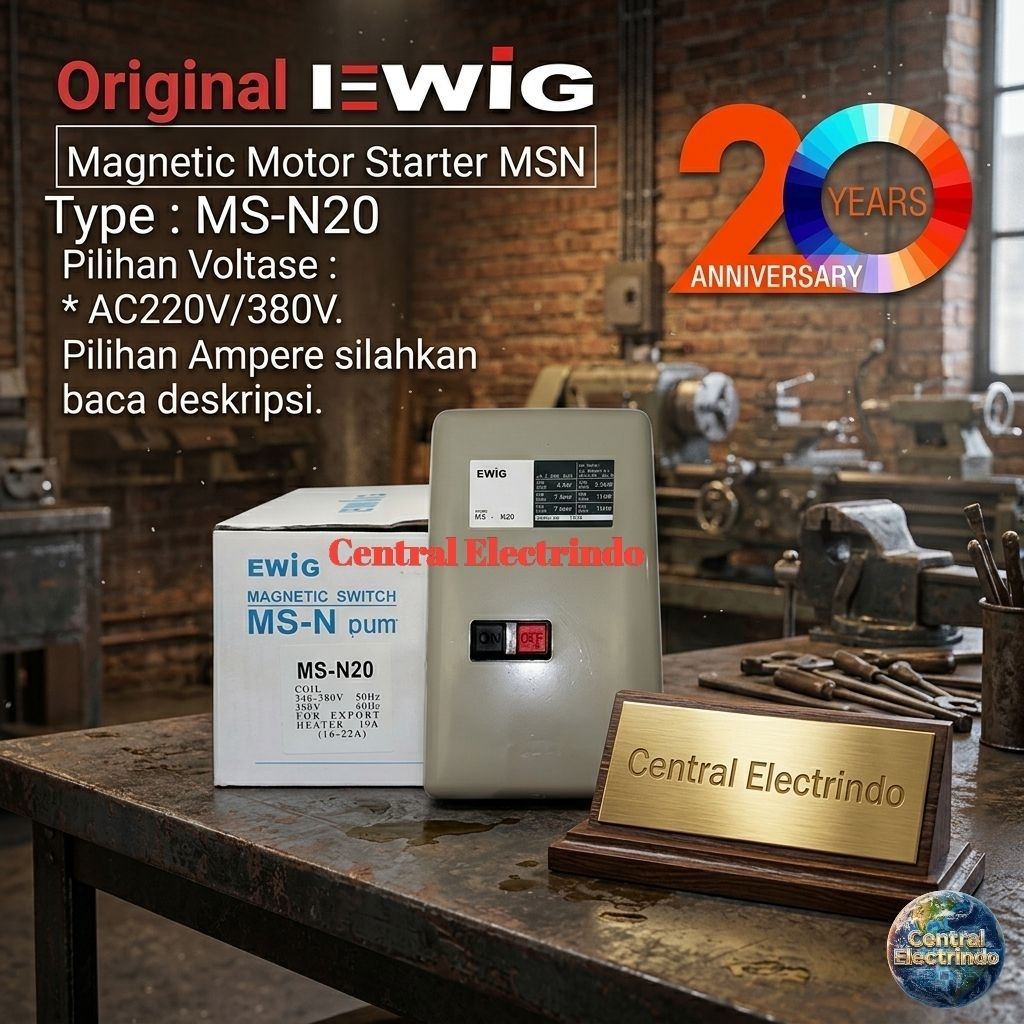 Magnetic Starter EWIG MSN 20 220V/380VAC.