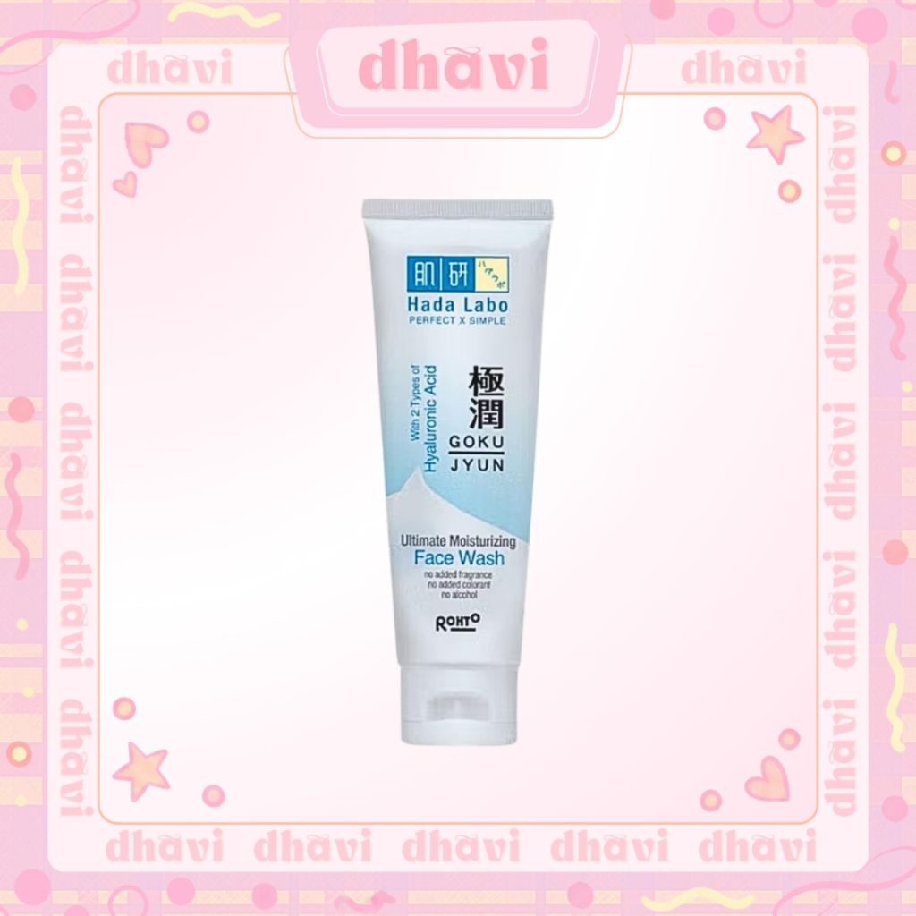 HADA LABO Face Wash 100gr Gokujyun Moisturizing Hada Labo Cuci Muka Wajah Original