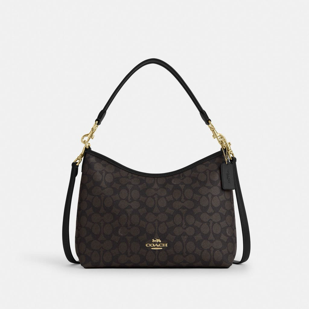 Coach Laurel Shoulder Bag in Signature - Tas Bahu Wanita Original