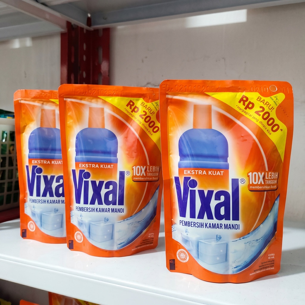 Vixal Pembersih Kamar Mandi 2000 60mL Cair Penghilang Kerak Noda WC Keramik Ampuh