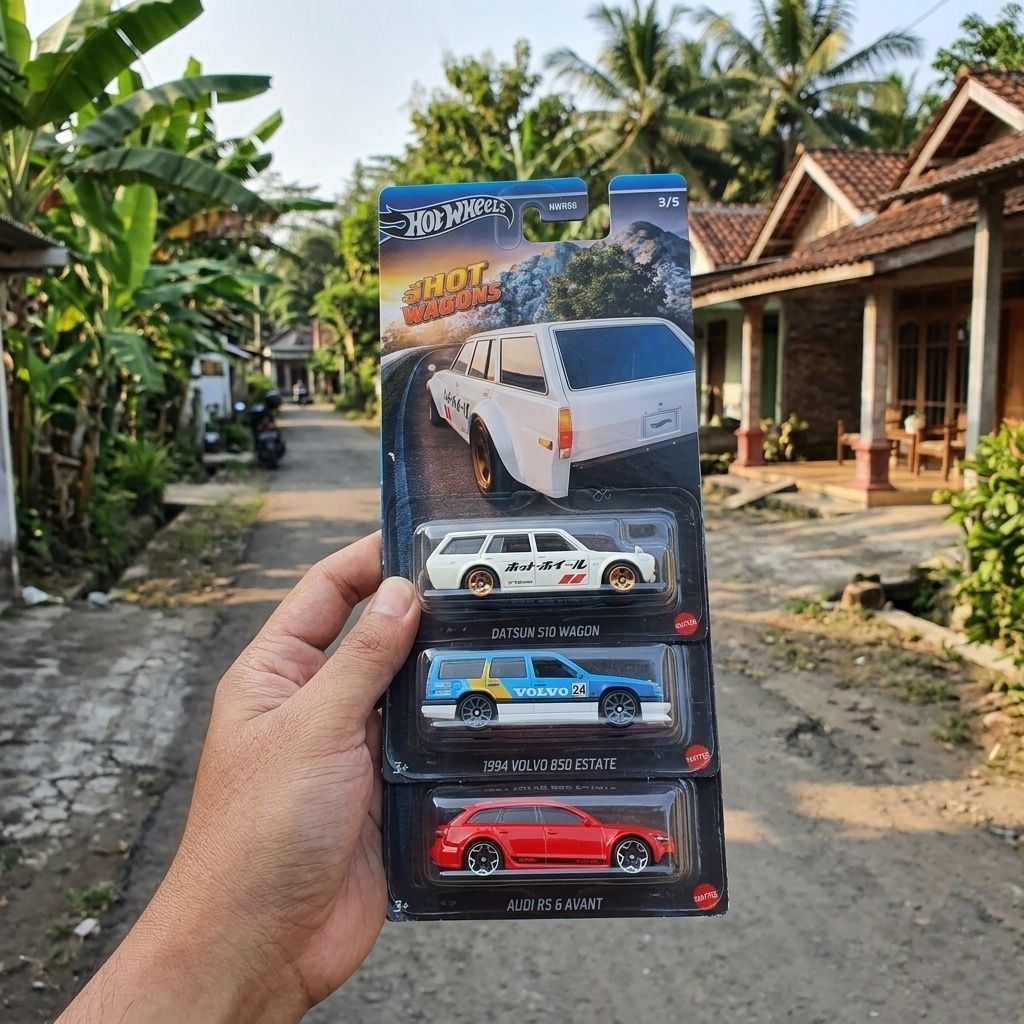 HOT WHEELS HOT WAGONS DATSUN BLUEBIRD WAGON 510 AUDI RS 6 AVANT VOLVO 850 ESTATE CUSTOM 66 GTO WAGON