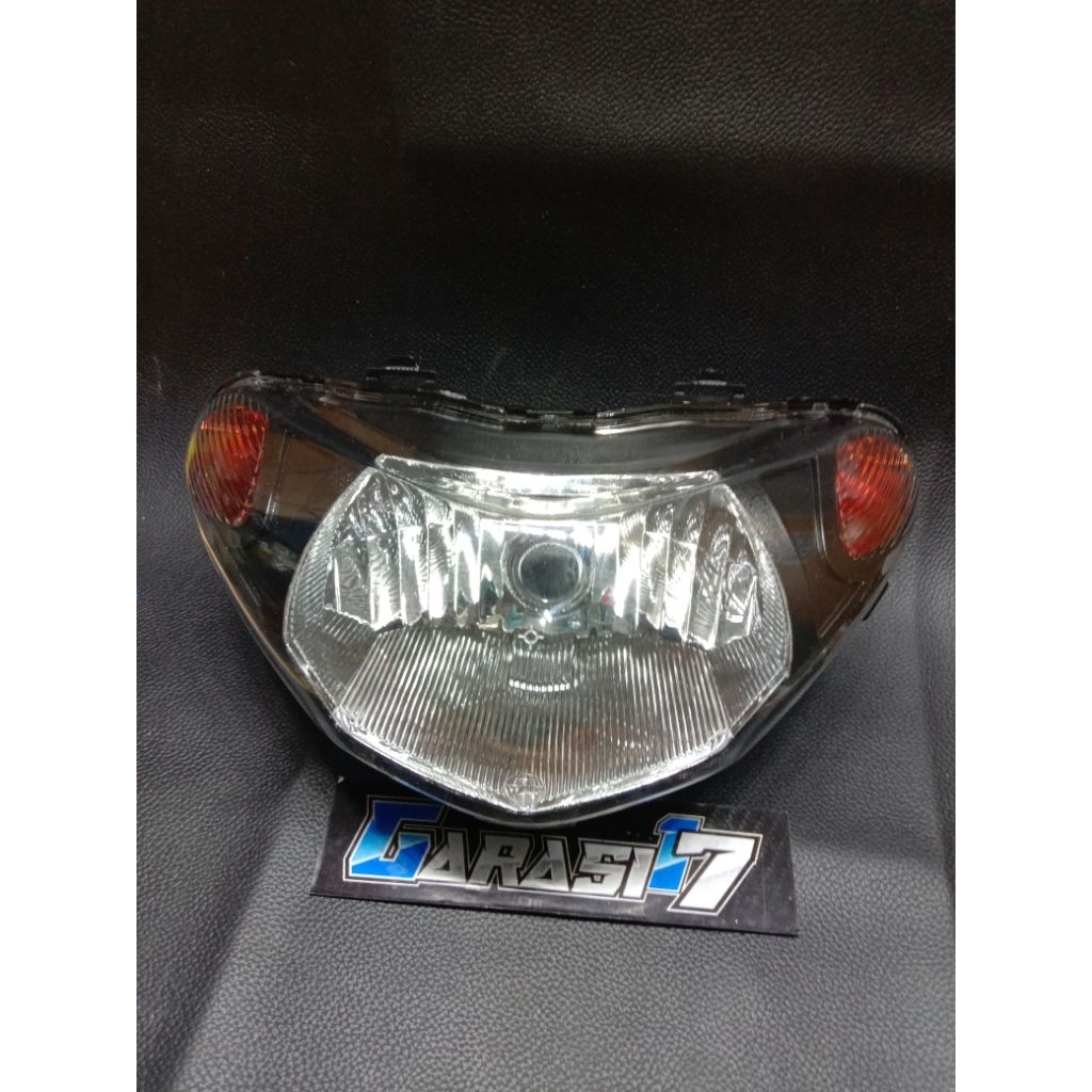 Win Headlamp Reflektor Lampu Depan Mio Smile 2008 Custom Costum Smoke Oren Hitam