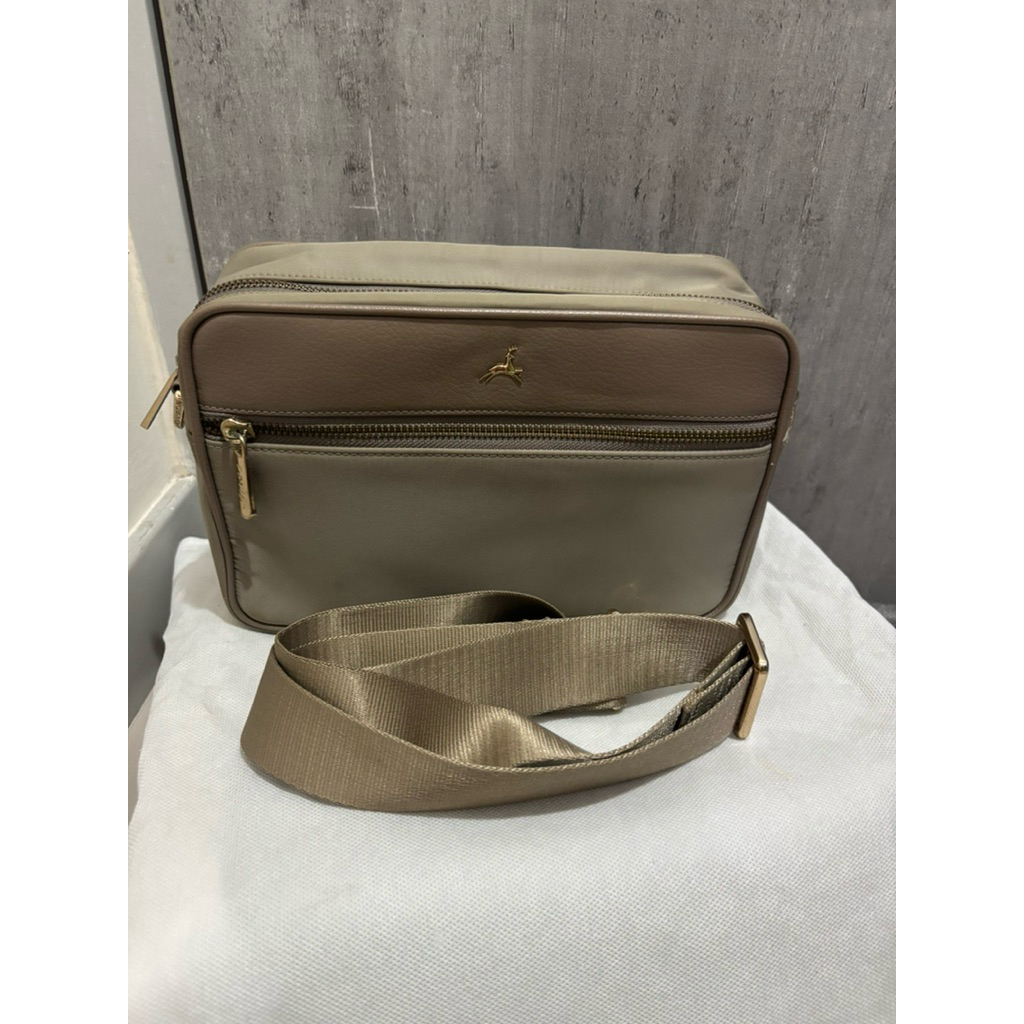 POVILO KENARI TAUPE SLING BAG NO BOX DUST BAG NOT TIA THIS IS APRIL